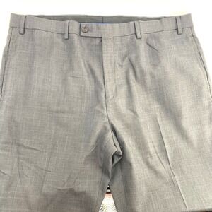 Lauren Ralph Lauren Mens Dress Pants Gray Flat Front Wrinkle Free 40x32